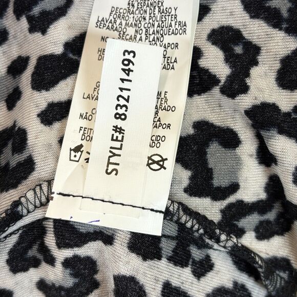 Alex Evenings Shimmer Jacket Animal Print Leopard Mandarin Zip‎ Diamond Pull - Picture 7 of 12